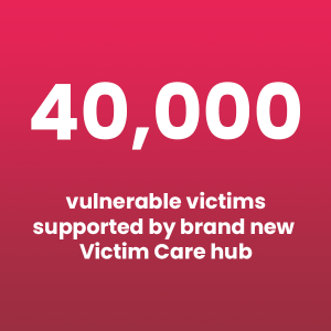 40,000 vulnerable victims supported by brand new Victim Care hub